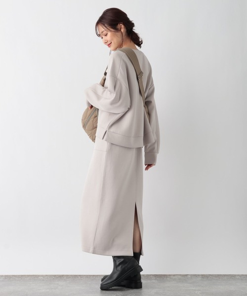 GLOBAL WORK（グローバルワーク）の「ライトクッションアイラインスカート/964128（スカート・レディース・ブラック/グレイッシュベージュ・MEDIUM/LARGE）」の13枚目の写真