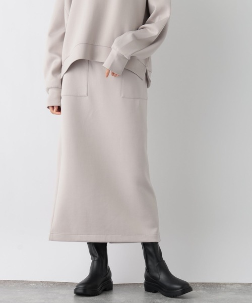 GLOBAL WORK（グローバルワーク）の「ライトクッションアイラインスカート/964128（スカート・レディース・ブラック/グレイッシュベージュ・MEDIUM/LARGE）」の15枚目の写真