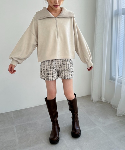 EPIMI E'PIMMY(エピミエピミー)の「《set up対応》ツイードショートパンツ(その他パンツ・レディース・ブラック/アイボリー/チャコールグレー/オフホワイト・MEDIUM)」の15枚目の写真