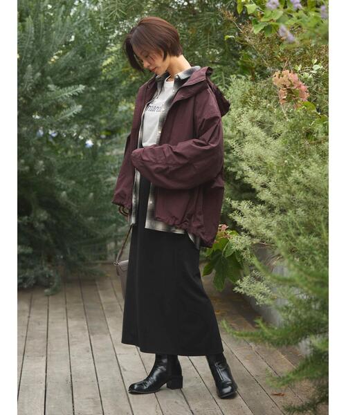 Green　Parks（グリーンパークス）の「撥水加工　2Wayナイロンブルゾン（その他アウター・レディース・ベージュ/ブラウン/ブラック・FREE）」の15枚目の写真