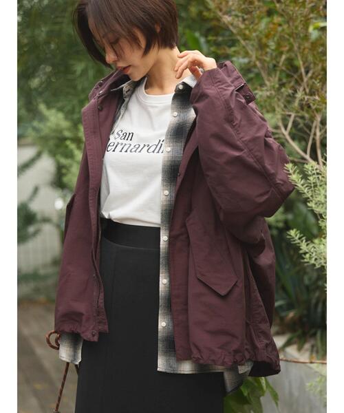 Green　Parks（グリーンパークス）の「撥水加工　2Wayナイロンブルゾン（その他アウター・レディース・ベージュ/ブラウン/ブラック・FREE）」の17枚目の写真
