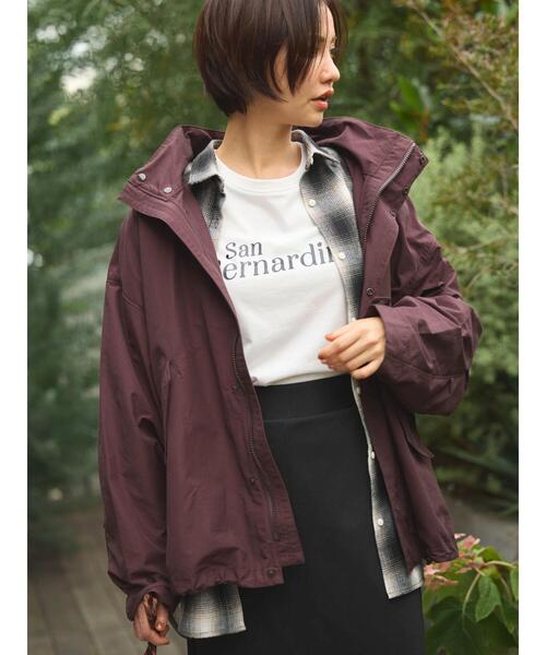 Green　Parks（グリーンパークス）の「撥水加工　2Wayナイロンブルゾン（その他アウター・レディース・ベージュ/ブラウン/ブラック・FREE）」の18枚目の写真