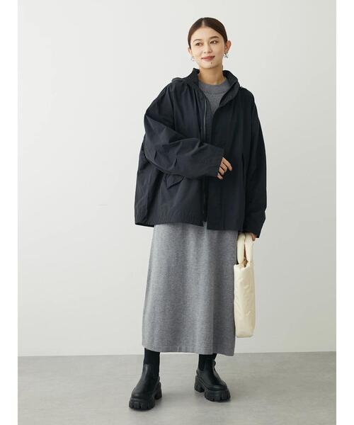 Green　Parks（グリーンパークス）の「撥水加工　2Wayナイロンブルゾン（その他アウター・レディース・ベージュ/ブラウン/ブラック・FREE）」の19枚目の写真