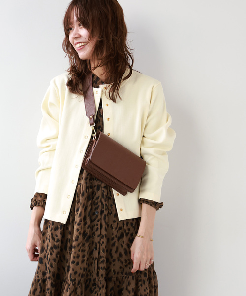 JOURNAL STANDARD relume（ジャーナルスタンダード　レリューム）の「《追加2》ウォッシャブルスポンジニットクルーネックカーディガン（カーディガン/ボレロ・レディース・ブラック/ネイビー/レッド/ホワイト・FREE）」の22枚目の写真