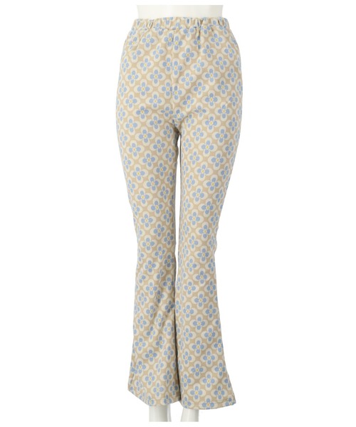 anap mimpi(アナップミンピ)の「レトロフラワーニットソーフレアパンツ(その他パンツ・レディース・ベージュ/グリーン・FREE)」の17枚目の写真