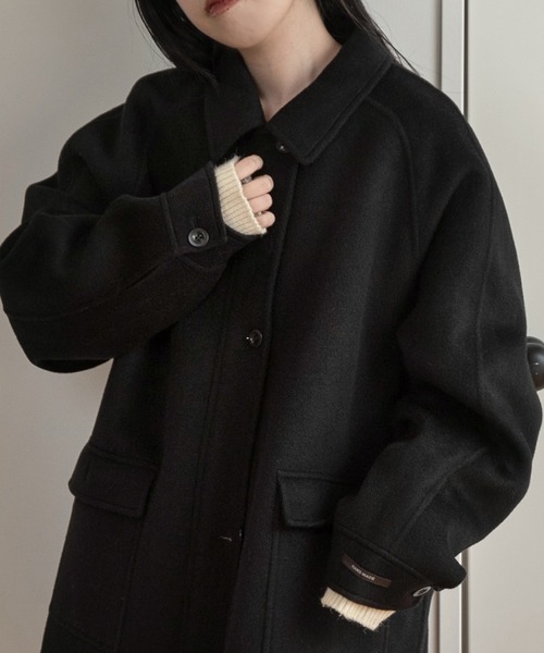 lawgy（ラウジー）の「handmade wool soutien collar coat