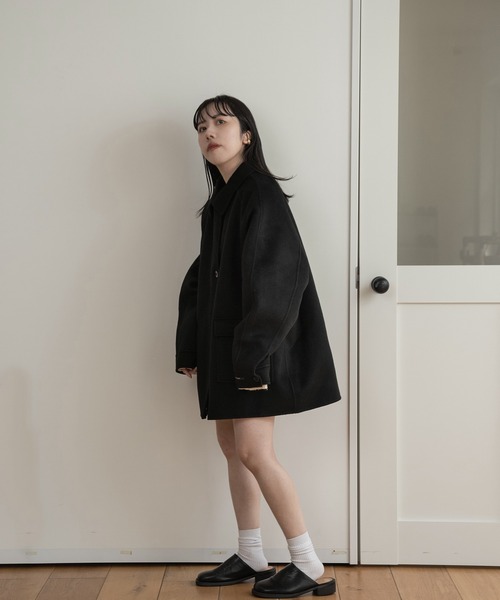 lawgy（ラウジー）の「handmade wool soutien collar coat（ステン