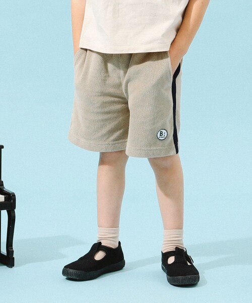 B:MING by BEAMS（ビーミングバイビームス）の「B:MING by BEAMS / サイドライン パイル ショートパンツ（100～140cm）（その他パンツ・キッズ・カーキ/イエロー系その他3・130/140/100/120/110）」の2枚目の写真