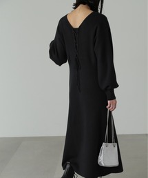 FREE'S MART | バックレースアップロングニットワンピース(ワンピース)