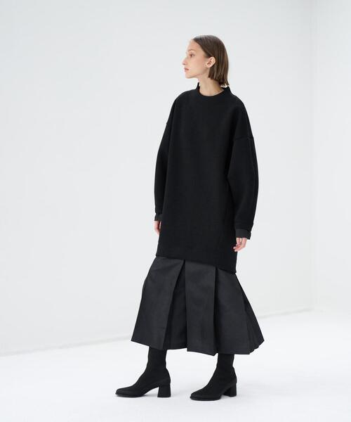 LANVIN en Bleu(ランバンオンブルー)の「プリーツコンビダンボールワンピース(ワンピース・レディース・ネイビー/ブラック・38/36)」の15枚目の写真
