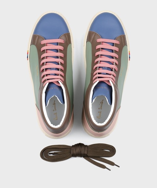 Paul Smith（ポールスミス）の「"Mocha" レザーハイカットスニーカー / 230833 MOCH（スニーカー・メンズ・その他1・MEDIUM/LARGE/X-LARGE/SMALL）」の4枚目の写真