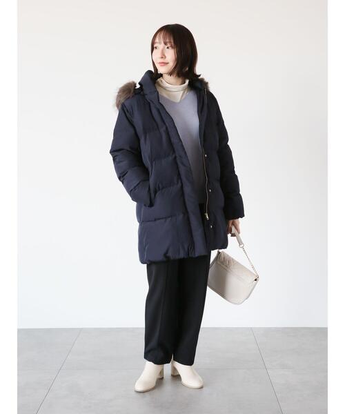 Te chichi TERRASSE（テチチテラス）の「カットジョーゼットテーパードパンツ（その他パンツ・レディース・ベージュ/グリーン/オフホワイト/ブラック・F）」の6枚目の写真