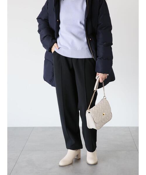 Te chichi TERRASSE（テチチテラス）の「カットジョーゼットテーパードパンツ（その他パンツ・レディース・ベージュ/グリーン/オフホワイト/ブラック・F）」の7枚目の写真