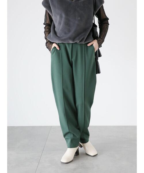 Te chichi TERRASSE（テチチテラス）の「カットジョーゼットテーパードパンツ（その他パンツ・レディース・ベージュ/グリーン/オフホワイト/ブラック・F）」の12枚目の写真