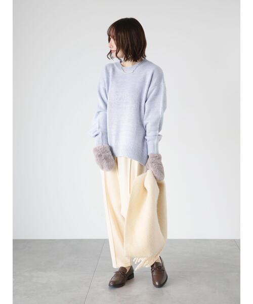 Te chichi TERRASSE（テチチテラス）の「カットジョーゼットテーパードパンツ（その他パンツ・レディース・ベージュ/グリーン/オフホワイト/ブラック・F）」の13枚目の写真