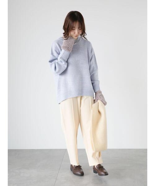 Te chichi TERRASSE（テチチテラス）の「カットジョーゼットテーパードパンツ（その他パンツ・レディース・ベージュ/グリーン/オフホワイト/ブラック・F）」の14枚目の写真