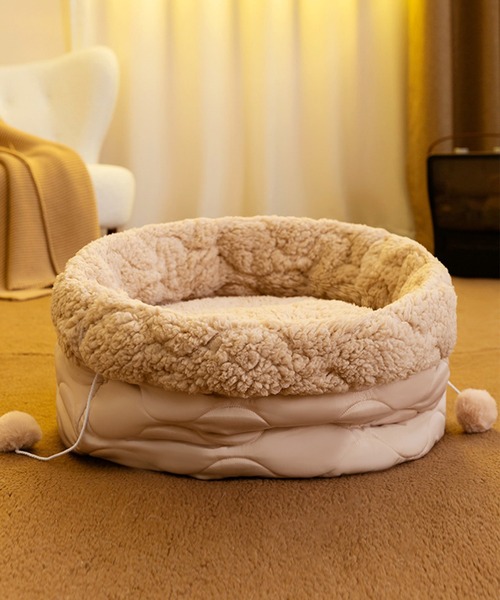aimoha(アイモハ)の「リバシーブルペットベット(ペット用クッション/マット・レディース・カーキ/ベージュ・LARGE/MEDIUM)」の10枚目の写真