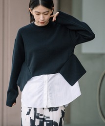 Munich | 総針編みニットドッキングプルオーバー(ニット/セーター)