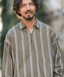 ms5523-Cotton Linen Skipper Pullover Shirts シャツ