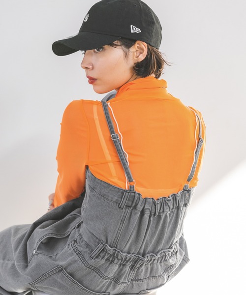 PAGEBOY(ページボーイ)の「デニムサロペット(サロペット/オーバーオール・レディース・ブラック/ブルー・FREE)」の11枚目の写真