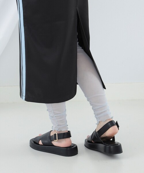 Ray BEAMS（レイビームス）の「Ray BEAMS / チュール レギンス（レギンス/スパッツ・レディース・サックスブルー/ワイン・ONE SIZE）」の8枚目の写真