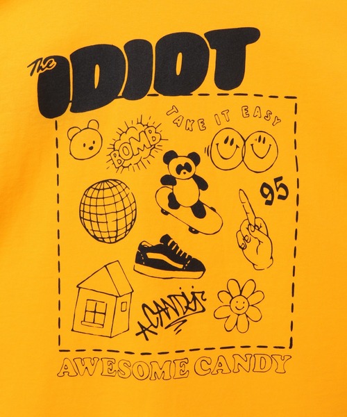 Candy Stripper(キャンディストリッパー)の「IDIOT L/S Tシャツ(Tシャツ/カットソー・レディース・オフホワイト/ブラック/イエロー・2)」の9枚目の写真