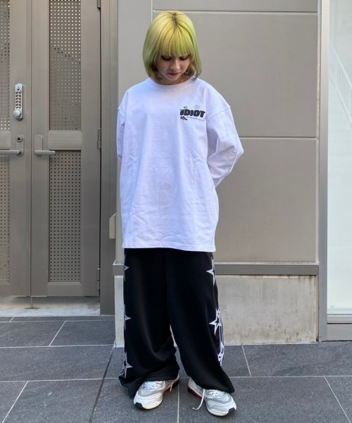 Candy Stripper(キャンディストリッパー)の「IDIOT L/S Tシャツ(Tシャツ/カットソー・レディース・オフホワイト/ブラック/イエロー・2)」の4枚目の写真