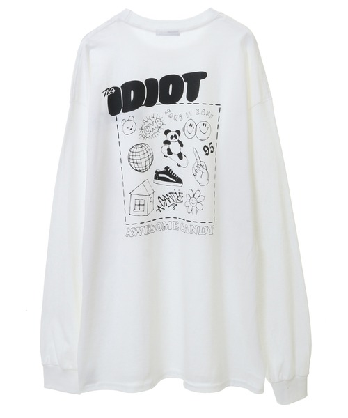 Candy Stripper(キャンディストリッパー)の「IDIOT L/S Tシャツ(Tシャツ/カットソー・レディース・オフホワイト/ブラック/イエロー・2)」の10枚目の写真