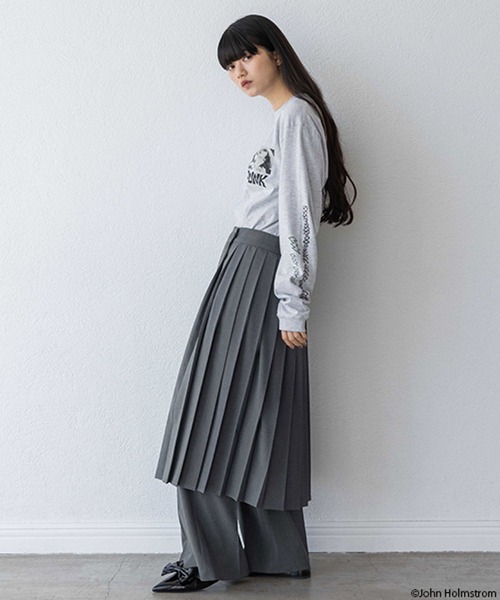 yuw（ユウ）の「ＪＯＨＮＨＯＬＭＳＴＲＯＭ  ＬＳ 989833（Tシャツ/カットソー・レディース・グレー/ホワイト・FREE）」の17枚目の写真