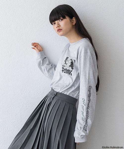 yuw（ユウ）の「ＪＯＨＮＨＯＬＭＳＴＲＯＭ  ＬＳ 989833（Tシャツ/カットソー・レディース・グレー/ホワイト・FREE）」の20枚目の写真