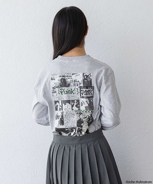 yuw（ユウ）の「ＪＯＨＮＨＯＬＭＳＴＲＯＭ  ＬＳ 989833（Tシャツ/カットソー・レディース・グレー/ホワイト・FREE）」の21枚目の写真