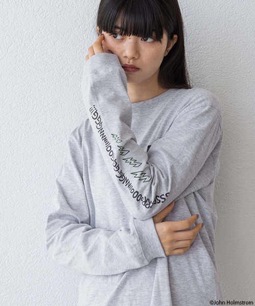 yuw（ユウ）の「ＪＯＨＮＨＯＬＭＳＴＲＯＭ  ＬＳ 989833（Tシャツ/カットソー・レディース・グレー/ホワイト・FREE）」の22枚目の写真