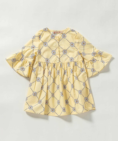 MARNI(マルニ)の「MARNI(マルニ)Baby ブランドロゴフラワー半袖ワンピース(ワンピース・キッズ・アイボリー・24M/36M)」の1枚目の写真