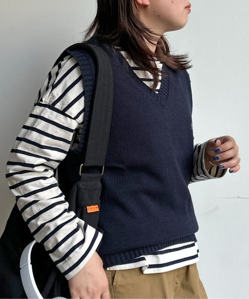 U.S. POLO ASSN.（ユーエスポロアッスン）の「【U.S. POLO ASSN.】1ポイント刺繍ニットベスト（ベスト・メンズ・ネイビー/グレー/アイボリー/ブラック・L/M/S）」の19枚目の写真