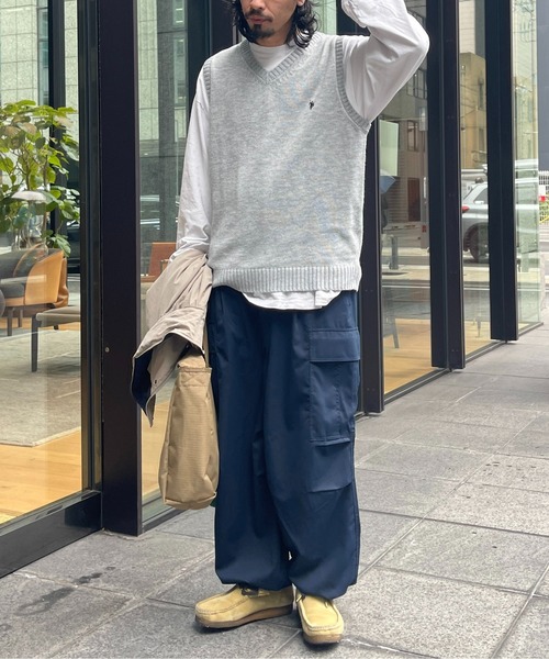 U.S. POLO ASSN.（ユーエスポロアッスン）の「【U.S. POLO ASSN.】1ポイント刺繍ニットベスト（ベスト・メンズ・ネイビー/グレー/アイボリー/ブラック・L/M/S）」の5枚目の写真