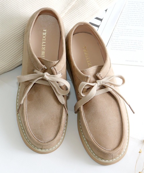 LibertyDoll（リバティードール）の「軽量 ローカットモカシン モックシューズ（モカシン/デッキシューズ・レディース・ダークブラウン/グレー/ベージュ/ブラック/ブラウン/ネイビー・L/S/LL/M）」の5枚目の写真