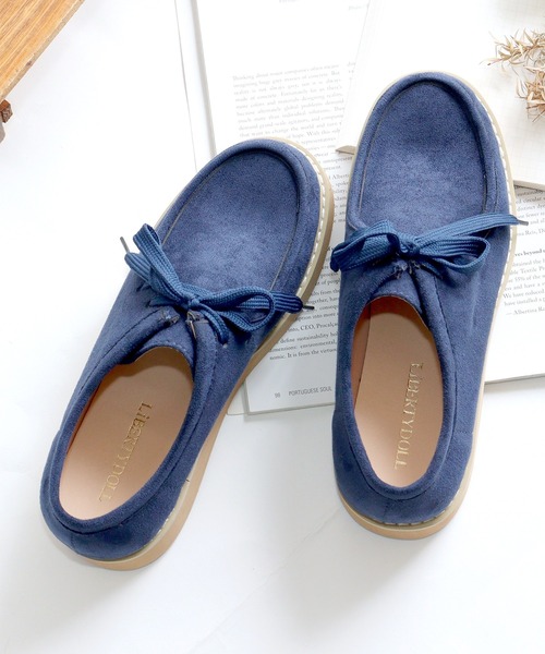 LibertyDoll（リバティードール）の「軽量 ローカットモカシン モックシューズ（モカシン/デッキシューズ・レディース・ダークブラウン/グレー/ベージュ/ブラック/ブラウン/ネイビー・L/S/LL/M）」の6枚目の写真