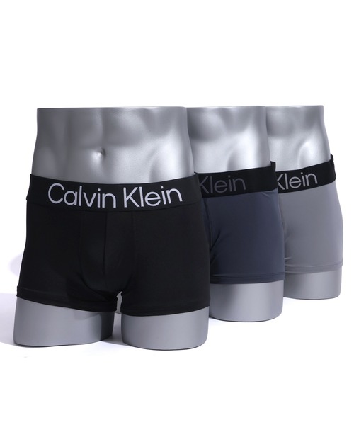 Calvin Klein(カルバン・クライン)の「【Calvin Klein/カルバンクライン】ワンポイントロゴ ローライズ ボクサーパンツ 3枚セット(ボクサーパンツ・メンズ・ブラック/その他・L/M/S/XL)」の12枚目の写真