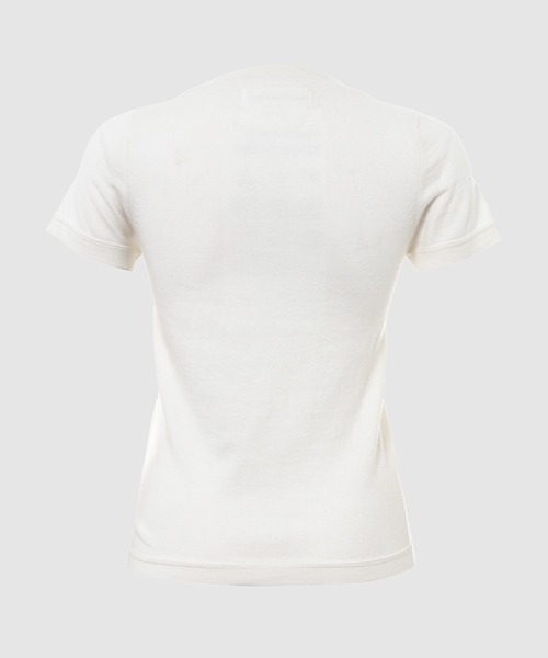 extreme cashmere（エクストリーム　カシミヤ）の「n°292 america（Tシャツ/カットソー・レディース・ホワイト・OS）」の2枚目の写真