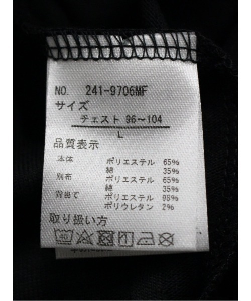 m.f.editorial(エムエフエディトリアル)の「リンクスジャガードストライプ フェイクVネック長袖Tシャツ(Tシャツ/カットソー・メンズ・ブラック/ホワイト・LARGE/MEDIUM/X-LARGE)」の22枚目の写真