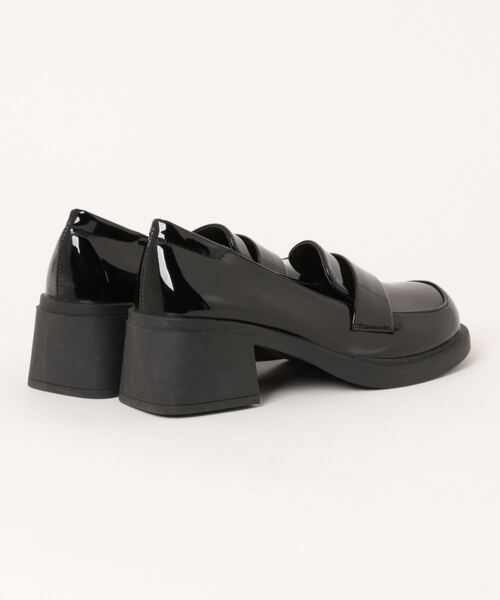 shoes365(シューズスリーシックスファイヴ)の「【shoes365】ハイヒール 厚底スクエアトウ・ローファー(ローファー・レディース・ブラック系その他2/ブラック系その他・24.0cm/24.5cm/22.5cm/23.5cm/23.0cm)」の3枚目の写真