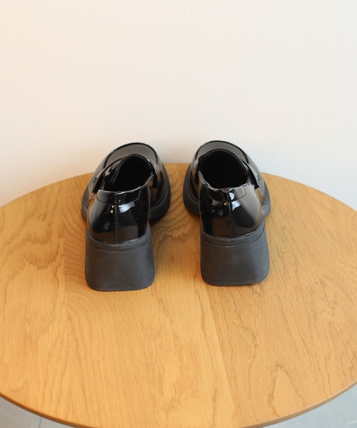 shoes365(シューズスリーシックスファイヴ)の「【shoes365】ハイヒール 厚底スクエアトウ・ローファー(ローファー・レディース・ブラック系その他2/ブラック系その他・24.0cm/24.5cm/22.5cm/23.5cm/23.0cm)」の22枚目の写真