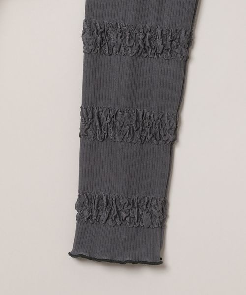 JEANASIS（ジーナシス）の「シャーリングメローLSプルオーバー/102733（Tシャツ/カットソー・レディース・ホワイト/チャコールグレー・FREE）」の15枚目の写真