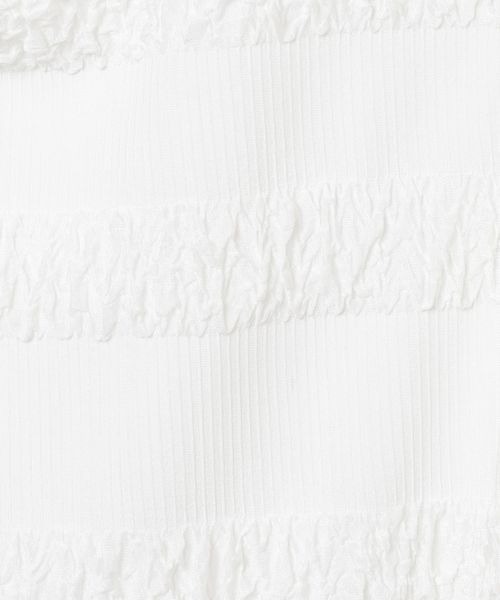 JEANASIS（ジーナシス）の「シャーリングメローLSプルオーバー/102733（Tシャツ/カットソー・レディース・ホワイト/チャコールグレー・FREE）」の10枚目の写真