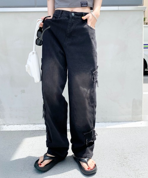 Vintage スタッズ デザイン デニムパンツ 古着 Y2K Vintage スタッズ デザイン デニムパンツ 古着 Y2K