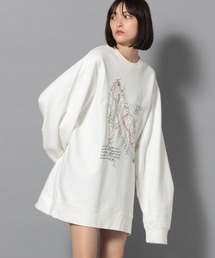 Anui | 【UNISEX/2サイズ展開】アートステッチロゴスウェット(スウェット)