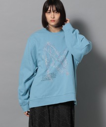Anui | 【UNISEX/2サイズ展開】アートステッチロゴスウェット(スウェット)