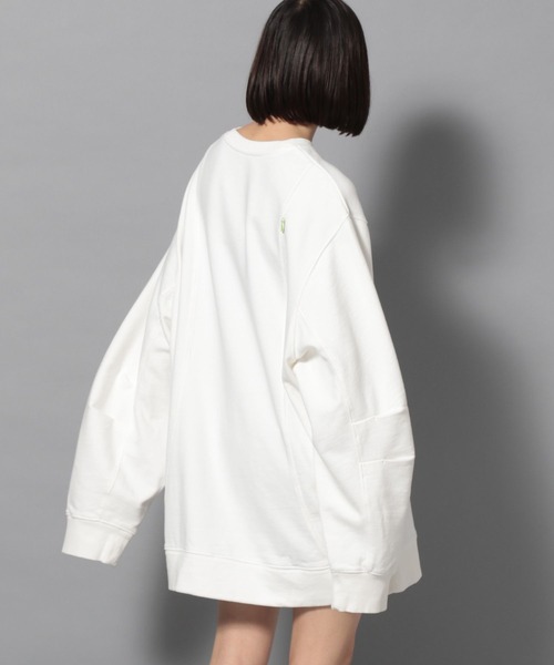 Anui（アニュイ）の「【UNISEX/2サイズ展開】アートステッチロゴスウェット（スウェット・レディース・ブルー/オフホワイト/ブラック・MEDIUM/LARGE）」の8枚目の写真