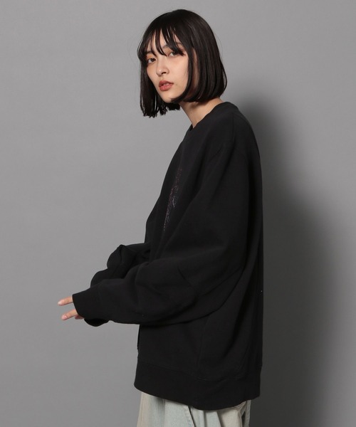 Anui（アニュイ）の「【UNISEX/2サイズ展開】アートステッチロゴスウェット（スウェット・レディース・ブルー/オフホワイト/ブラック・MEDIUM/LARGE）」の16枚目の写真