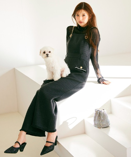 ROYAL PARTY（ロイヤルパーティー）の「キラキラシアートップス（Tシャツ/カットソー・レディース・オフホワイト/ブラック・FREE）」の22枚目の写真